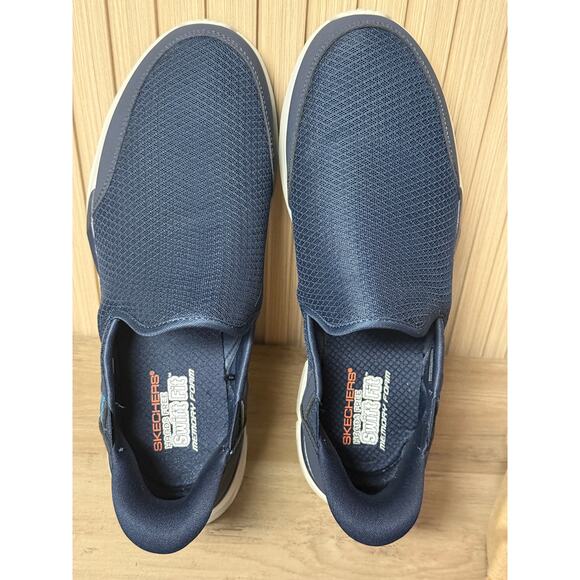 Skechers Men’s Equalizer 4.0 Swift Fit Slip-On Sneakers Size 11 Navy main image 4